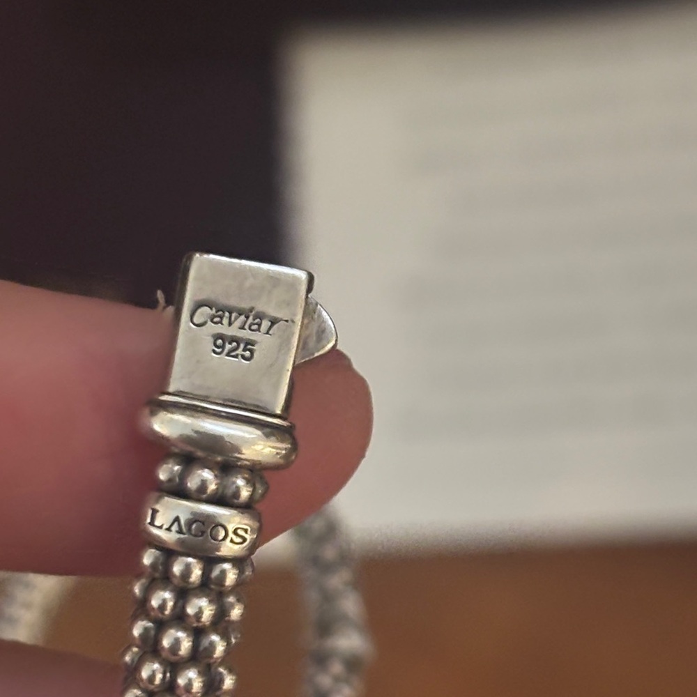 LAGOS Caviar Diamond X Bracelet *authentic* - Picture 9 of 16